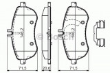 Set placute frana,frana disc MERCEDES E-CLASS (W212) (2009 - 2016) BOSCH 0 986 494 593