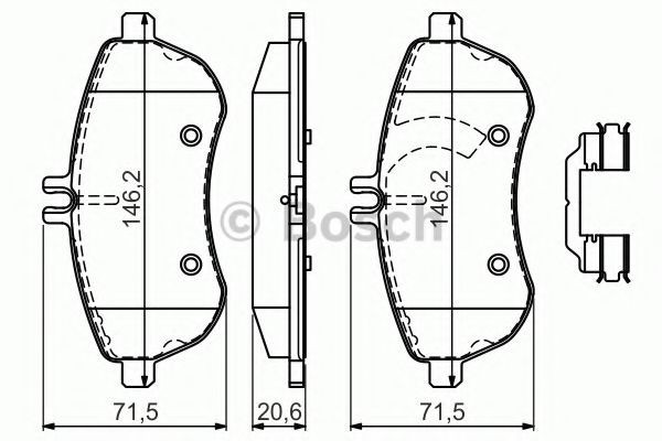 Set placute frana,frana disc MERCEDES E-CLASS Cupe (C207) (2009 - 2016) BOSCH 0 986 494 593