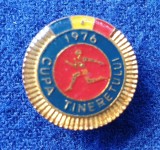 Insigna sport elevi scolari, pionieri Cupa Tineretului 1976