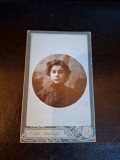 Fotografie tip CDV Portret Femeie - Alb/Negru