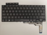 Tastatura Laptop Gaming, Asus, ROG Zephyrus G16 GU605C, GU605CP, GU605CR, GU605CW, iluminata, RGB Per Key, 12 pini, gri, layout US