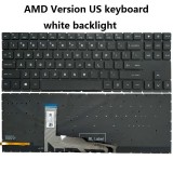 Tastatura palmrest Laptop Gaming, HP, OMEN 16-WD, 16T-WD, TPN-C168 iluminata, conector 4 pini, neagra, layout US