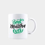 Cana alba personalizata BEST MATCHA EVER, INOVATIX&reg;. 330ml, Oem