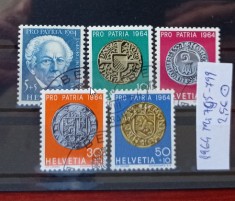 TS21 - Timbre serie - Elvetia - Helvetia 1964 Mi795-799