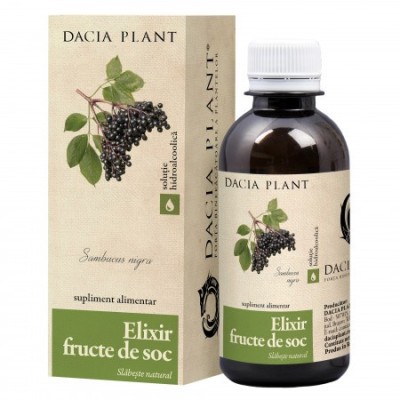 Elixir Fructe Soc Slabit Dacia Plant 200ml foto