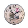 Ceas de perete, 33.8 cm, Vintage, Lavanda, MDF, ATU-087890, Oem