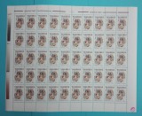 TIMBRE ROM&Acirc;NIA LP1479/1999 PAȘTI -OUĂ &Icirc;NCONDEIATE -coală 50 de timbre MNH, Nestampilat