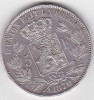 BELGIA 5 FRANCI Francs 1870, Europa, Argint