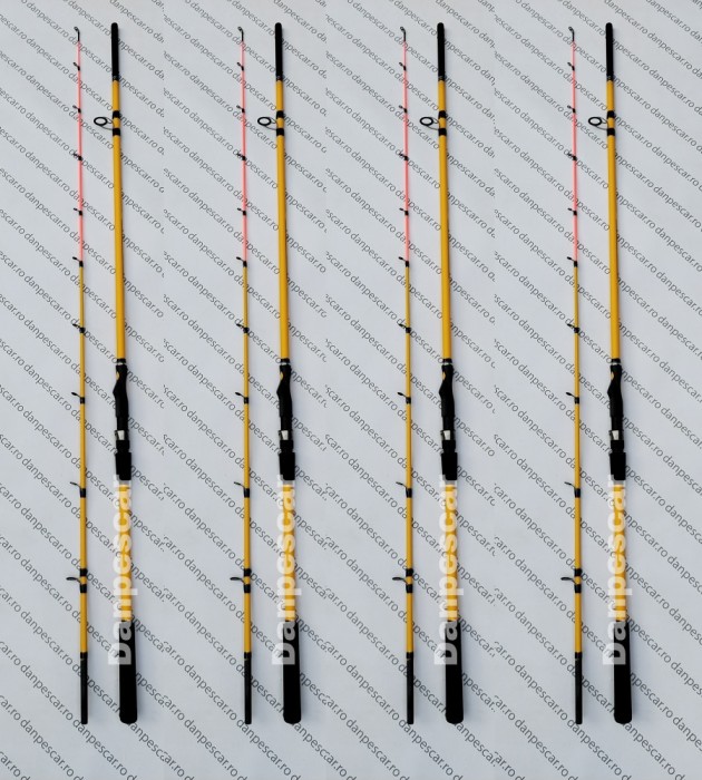 SET 4 Lansete carbon compozit PROFL DUAL FORCE tip Feeder 2,40 metri ACTIUME 200gr