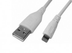 Cablu compatibil cu iPhone5, alb, 1,5m - 173832 foto