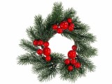 Coronita Craciun brad artificial merisoare 15 cm
