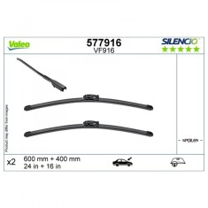Set stergatoare Valeo Silencio 600 400mm VF916 pentru Dacia Logan Sandero III, Jogger, Renault Clio III, Citroen C3 Picasso