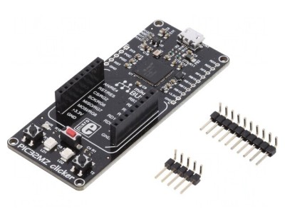 Kit dezvoltare Microchip PIC32MZ CLICKER cu documentație și placă prototip foto