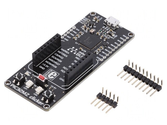Kit dezvoltare Microchip PIC32MZ CLICKER cu documentație și placă prototip