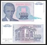 IUGOSLAVIA 100 DINARA / DINARI 1994 UNC [1] P - 139a , necirculata