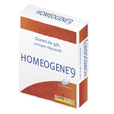 Medicament Homeopatic, Boiron, Homeogene 9, Tratament Durere in Gat, Raguseala, Laringita, 60 compri