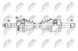 Planetara Opel Astra G 2.2 DTI, Zafira A 2.2 DTI 20, Vectra B 2.2 DTI 20; partea stanga, cutie viteze manuala / automata; 93171792; NTY, aftermarket
