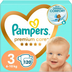 Scutece Pampers Premium Care 3 Mega Box, 120 bucati