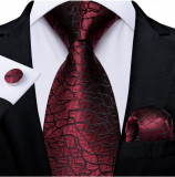 Set cravata + batista + butoni - matase - model 365