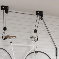 Palan pentru biciclete cu suport pe tavan, 57 kg GartenMobel Dekor