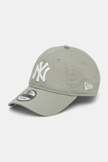 New Era șapcă de baseball din bumbac culoarea verde, neted, 60595475