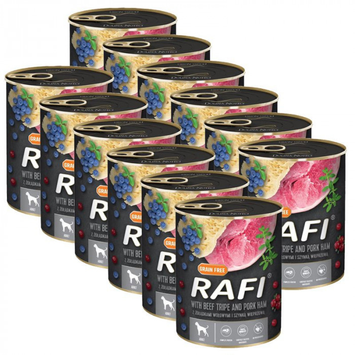 Rafi Adult GF Pat&eacute; with Beef Tripe and Pork Ham 12 x 800 g