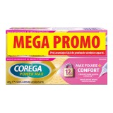 Pachet Crema adeziva pentru proteza dentara Power Max Fixare+ Confort, 2*40 g, Haleon