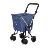 Carucior cumparaturi Strend Pro, metal, 20L, 25kg, 35x30x96cm, rosu/albastru/maro/negru/verde/gri