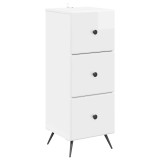 vidaXL Dulap cu sertare Alb foarte lucios 33 x 34,5 x 90 cm 895539
