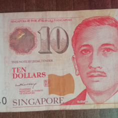 M1 - Bancnota foarte veche - Singapore - 10 dolari