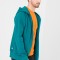 Hanorac coton casual barbati petrol-xxl