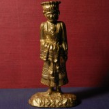 Statuetă / Figurină din Bronz - Norvegia / Norge - Personaj Feminin, Regină?