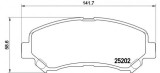 Set placute frana BREMBO P79028