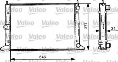 Radiator, racire motor VW SHARAN (7M8, 7M9, 7M6) (1995 - 2010) VALEO 731386 foto