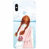 Husa silicon pentru Xiaomi Mi 8, Girl And Birds