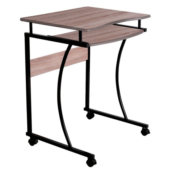 Birou din lemn si metal, 60 x 48 x 73 cm, culoare natur Birou din lemn si metal, 60 x 48 x 73 cm, culoare natur