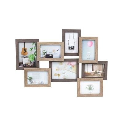Rama foto 63x47 cm, 8 poze, Lemn, ATU-085215 foto