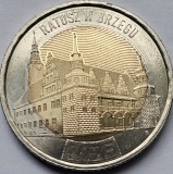 5 Zlotych / Zloti 2025 Polonia, The Town Hall in Brzeg, unc