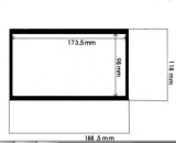 Cumpara ieftin Cadru radio 2 DIN 118x188.5 98x173.5mm universal