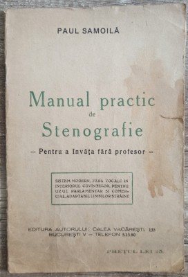 Manual practic de stenografie - Paul Samoila foto