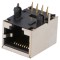 Conector RJ45 ecranat THT 8p8c