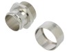 Conectori Finali Drepți ANAMET EUROPE IP54 Alama, Model FCD/FCE10-M10-FF, Nichel, Tub 10mm, Filet Metric