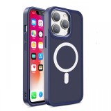 Lemontti Husa Color Matte MagSafe iPhone 15 Pro Max Albastru