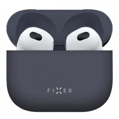 Husa Fixed Silky pentru Apple AirPods 4, Albastra foto