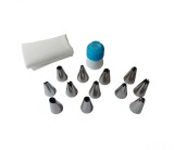 Cumpara ieftin Set 14 Bucati Duiuri Inox, Pos Silicon si Adaptor, Decorare Prajituri, Torturi - Diverse Modele