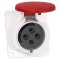 Priza industriala ST fixa 3P+E 32A Schneider 400V PKF32F434