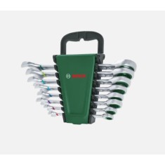 BOSCH Set de 8 chei combinate cu clichet, dimensiuni 8-19 mm, CrV