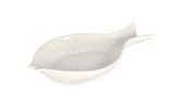 Cumpara ieftin Set 6 platouri portelan alb Fish 24x14x3.5 cm