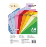 Cumpara ieftin Hartie color Gimboo, 100 (10 x 10) coli, culori neon asortate