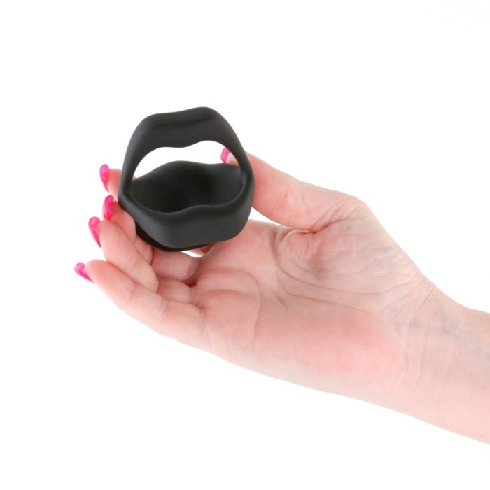 Inel Penis Cu Vibratii Techno Strobe, Negru